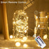 Nopsra 40ft 100 8 Fairy Lights Plug in, LED Indoor Outdoor String Lights,Twinkle String Lights for Bedroom with Remote