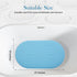 joiyota 27 15 Inches Silicone Bathtub & Shower Mat Non Slip, Bubble Massage Anti Slip Shower Floor Mat with x for Easy
