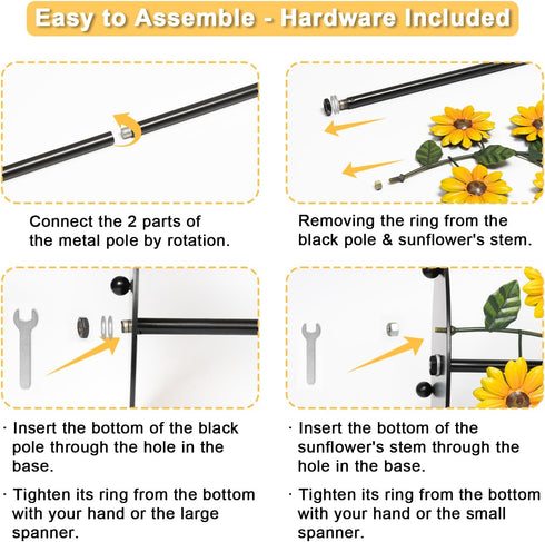 BESZONE Sets Countertop Country Counter Sunflower Paper Towel Holder Sunflower Kitchen Decor and Accessories Yellow