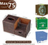 Nightstand Organizer with Tissue Holder, Modern Decorative Cube Tissue Box Cover for Remote Control, Bathroom, Home,