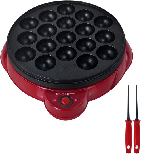 Electric Takoyaki Maker with Free Tools, Specialty Cake Pans for Takoyaki Octopus Ball, Easy Clean
