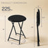 225lb Counter (18-Inch, Lavish Home Backless Folding Stool with Capacity for Kitchen or Rec Room - Portable Indoor Bar