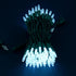 SWEET SHINE 100 33 M6 Cool White Faceted One-Piece LED Christmas Lights, ft Green Cord High Waterproof UL Certified