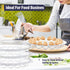 6Pcs 15 12 Inch Shellwei Deviled Egg Platter with Lid Container Tray with Slots Reusable Plastic Round Holder
