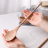 HANSGO 3PCS Wooden Cooking Spoons, 10 Inch Long Tasting Spoons, Large Wooden Utensils