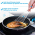 Cridoz 7 Pcs Stainless Steel Kitchen Cooking Plating Tweezers, Tongs, Spoons, Offset Spatula for Food
