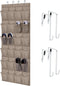 HOME GENIE Over the Door Hanging Shoe Organizer, 24 Breathable Mesh Pockets,