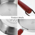ABOOFAN Small Egg Frying Pan, 24CM Mini Nonstick Omelet Pan for Home Kitchen