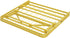 Modway Horizon Folding Metal Mattress Bed Frame, Twin Size, Yellow, Replaces Box Spring