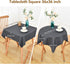 36x36 inch, NEWISHER Grey Square Tablecloth Heavy Duty Polyester Fabric Table Cloth, Washable Solid Reusable Table