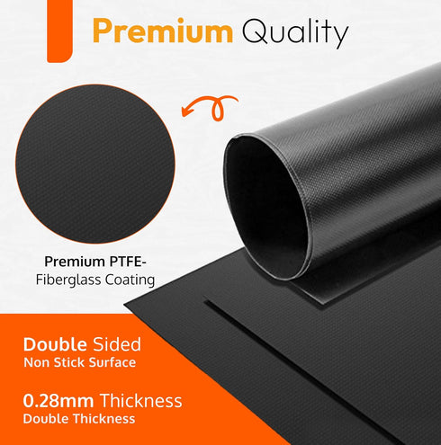 Thick Heavy Duty Oven Liners for Electric Oven | 3 Pack Non-Stick Reusable Oven Mats | BPA & PFOA Free