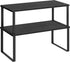 SONGMICS Cabinet Organizer Shelf, Set of 2 Kitchen Counter Shelves, Kitchen Storage,