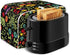 ZDCUSTOM Floral Rooster Toaster Cover for 2 Slice Small Appliance, Washable Anti-Scratch Dustproof Kitchen Cover