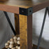 Rustic Brown Nightstand with Dual Options for Bedroom & Living Room