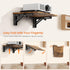 16.5 11 Inches, Homode Projector Shelf for Wall, Foldable Floating TV Shelf, Wall Mount DVD Shelf with Heavy-Duty
