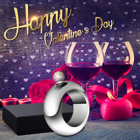 Liquor Flask for Women with Funnel - Stainless Steel Bangle Bracelet Hidden Flask Set 3.5OZ