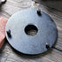 suyika Cast Iron Mat with Rubber Pegs for Japanese Tea Kettle Black Trivet 5.3in