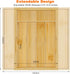Bamboo Utensil Organizer for Kitchen Drawers, Expandable Tray and Cutlery Holder, Wood Dividers with 7 Adjustable Slots