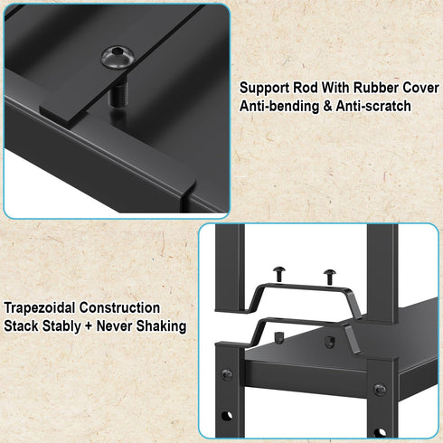 X-cosrack 5.51" Counter Countertop 30LBS Narrow Expandable Cabinet Shelf Organizer Width, Kitchen Storage Shelves Spice