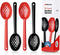Small 7-Inch Slotted Serving Spoons, Pack of 4, Perfect for Olives, Pickles & Condiments, Sturdy & Versatile