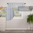VHC Brands Sawyer Mill Blue Valance Curtain Lined Stripe for Kitchen or Dining Room Windows 16x72