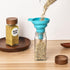 Yangbaga 12Pcs Glass Spice Jars with Labels - 4oz Empty Square Bottles with Acacia Wood Lid & Shaker Lids
