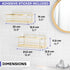KINCMAX Premium Shower Caddy, 2-Pack Self Adhesive Wall Shower Organizer, Rustproof Stainless Steel Shower Storage Rack