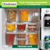 Freshware 48 Pack Food Storage Containers with Lids, 16 and 32 oz, Plastic Deli, Meal Prep, Microwave Safe, Clear