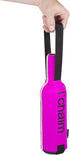 Creative Home Neoprene Single Wine Carrier, Champagne Bottle Protective Travel Gift Bag, 5-1/8" W x 11-3/4" H, Pink