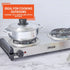 Imusa USA GAU-80312US Electric Double Burner 1750-Watts, Stainless Steel
