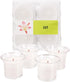 HYOOLA Clear Cup Scented Votive Candles - Lily, 12 Hour Burn Time, 4 Pack