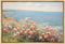 Flower Field Canvas Wall Art, Spring Landscape Prints, Vintage Flower Landscape Painting, Unframed
