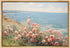 Flower Field Canvas Wall Art, Spring Landscape Prints, Vintage Flower Landscape Painting, Unframed