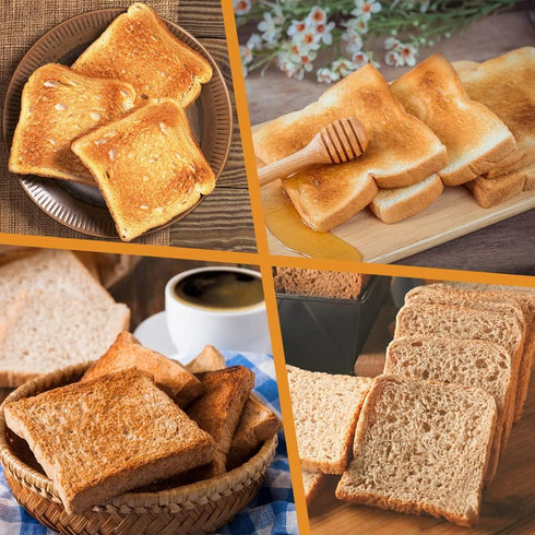 Pullman Loaf Pan with Lid, Non-Stick Bread Toast Mold, Carbon Steel Corrugated Bread Pan for Oven Baking