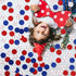 Red&Blue&White 100Pcs Baseball Confetti, Baseball Party Table Decorations for Baby Shower Birthday Party Supplies