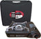 Chef Master Portable Butane Camping Stove, 7,650 BTU Output with Wind-Guard and Carrying Case for Emergencies