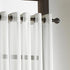 Curtainworks Soho Voile Sheer Grommet Curtain Panel, 59" x 132", Winter White