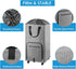 4 2 Laundry Hamper with Wheels, Bukere Large Rolling Laundry Basket with Casters and Handles, Collapsible Freestanding