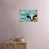 EMOHAT Metal Tin Sign, Sunflowers Animal Cow Flower Decoration, Rustic Farmhouse Wall Art for Living Room Bedroom