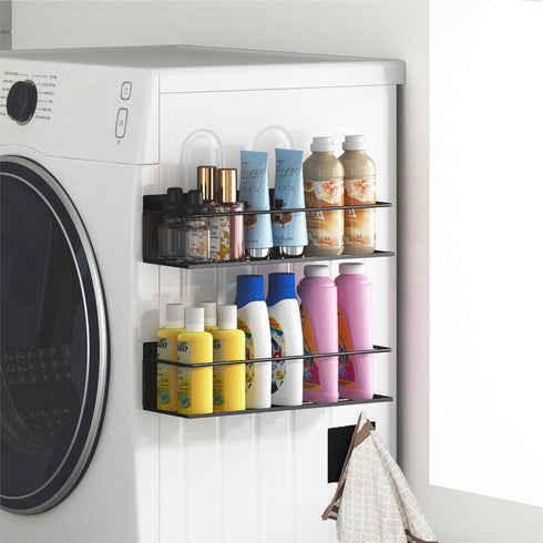 4 Pack Magnetic Spice Rack For Refrigerator, Magnetic Fridge Shelf For Kitchen, Magnetic Shelf For Fridge Space Saving