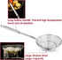 Stainless Steel Spider Strainer Skimmer Spoon Set of 3, Solid Wire Asian Ladle Pasta Strainer with Long Handle