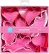 R&M Valentine Cookie Cutter Set, 7 Shapes - Heart, Double Heart, Arrow, Dove, Lips, Cupid, Red, Pink, White