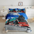 Sets 3D Set Sets 2 Erosebridal Train Comforter Full Size,Boys Steam Engine Bedding Rail Vehicles Duvet for Kids