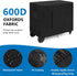 48 Inch 600D SIRUITON Outdoor Bar Cart Cover for BBQ Food Prep Table, Heavy Duty Oxford Fabric Outdoor Dining