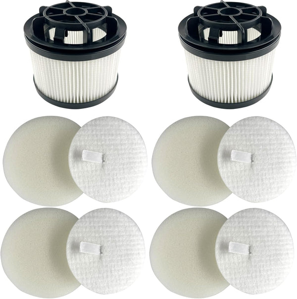 Dttery Filter Replacement for Levoit LVAC-200 Cordless Stick Vacuum, 4 Pre-Motor, 2 Post-Motor Filters
