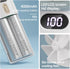 Portable Handheld Fan - Speed Adjustable Turbo Mini Fan, 4000mAh Rechargeable for Camping, Women, White