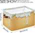 15x11x9.5inch, 2 Pack Ice Cream Cone Storage Bin - Large Canvas Bin