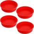 Bekith 4 Pack 9" Round Silicone Cake Pans, Quick Release Baking Molds for Layer Cake, Cheese Cake & Chiffon Cake