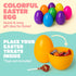 Celmuron 6 Pack 6'' Jumbo Fillable Easter Eggs Giant Plastic Easter Eggs with Flat Bottom, Bright Colorful Refillable