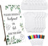 Panitay 43 Pcs Baby Shower DIY Game Set White Bib, Newborn Bodysuit,